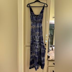 Blue Life Maxi Dress with Leg Slit